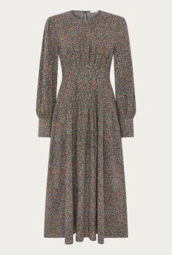 Tabatha Dress Orange Floral -Ghost Store D03G008 Z63 23832 650px 964px