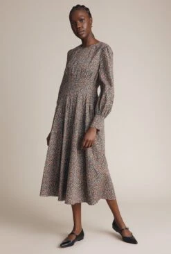 Tabatha Dress Orange Floral -Ghost Store D03G008 Z63 23835 650px 964px