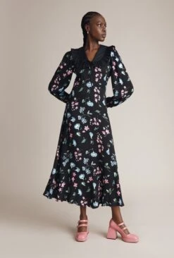Dixie Dress Black Floral