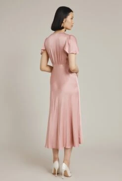 Grace Satin Midi Dress Rose 3 Grace Satin Midi Dress Rose -Ghost Store D04G010 H04 24136 650px 964px