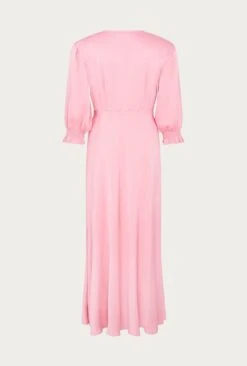 Elle Satin Midi Dress Light Pink 5 Elle Satin Midi Dress Light Pink -Ghost Store D04G019A H44 26515 650px 964px