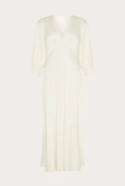 Elle Satin Midi Dress Ivory -Ghost Store D04G019A M12 27483 650px 964px