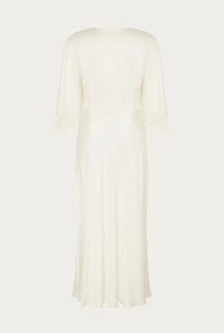 Elle Satin Midi Dress Ivory -Ghost Store D04G019A M12 27484 650px 964px