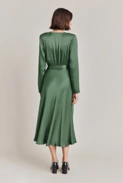 Meryl Satin Midi Dress Fir 2 Meryl Satin Midi Dress Fir -Ghost Store D05G002A J77 28757 650px 964px