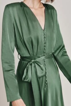 Meryl Satin Midi Dress Fir 3 Meryl Satin Midi Dress Fir -Ghost Store D05G002A J77 28999 650px 964px