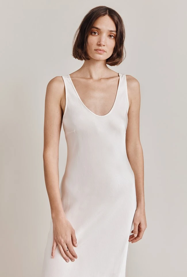 Palm Satin Slip Midi Dress Ivory Palm Satin Slip Midi Dress Ivory -Ghost Store D05G003 M12 28454 650px