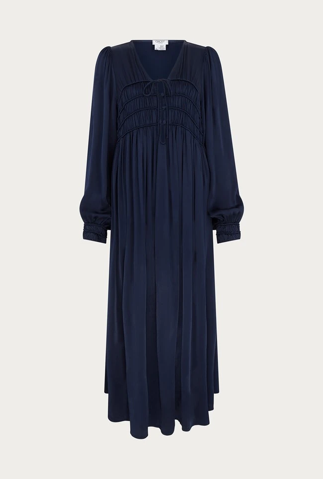 Violet Satin Midi Dress Navy Violet Satin Midi Dress Navy -Ghost Store D05G026 K10 26259 650px