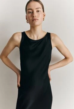 Callie Satin Maxi Dress Black 3 Callie Satin Maxi Dress Black -Ghost Store D05G070 A01 27063 650px 964px