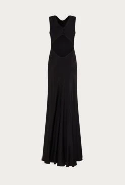 Ada Satin Maxi Dress Black -Ghost Store D05G075 A01 26319 650px 964px