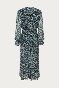 Su Georgette Midi Dress Black Heart Print 5 Su Georgette Midi Dress Black Heart Print -Ghost Store D06G001 Z10 26477 650px 964px