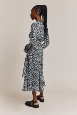 Su Georgette Midi Dress Black Heart Print 3 Su Georgette Midi Dress Black Heart Print -Ghost Store D06G001 Z10 26983 650px 964px