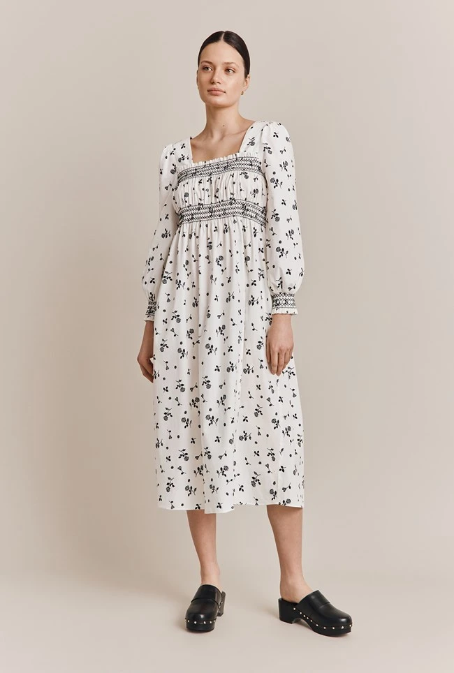 Annie Cotton Midi Dress Annie Cotton Midi Dress -Ghost Store D06G017 Z22 27486 650px