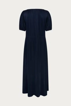 Morella Satin Midi Dress Navy -Ghost Store D06G020 K10 27239 650px 964px