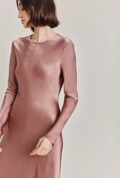 Mari Satin Midi Dress Midnight Mauve 3 Mari Satin Midi Dress Midnight Mauve -Ghost Store D06G041 L93 28936 650px 964px