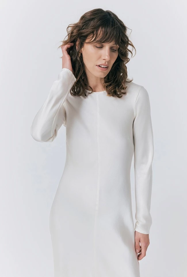 Mari Satin Midi Dress Mari Satin Midi Dress -Ghost Store D06G041 M12 33221 650px