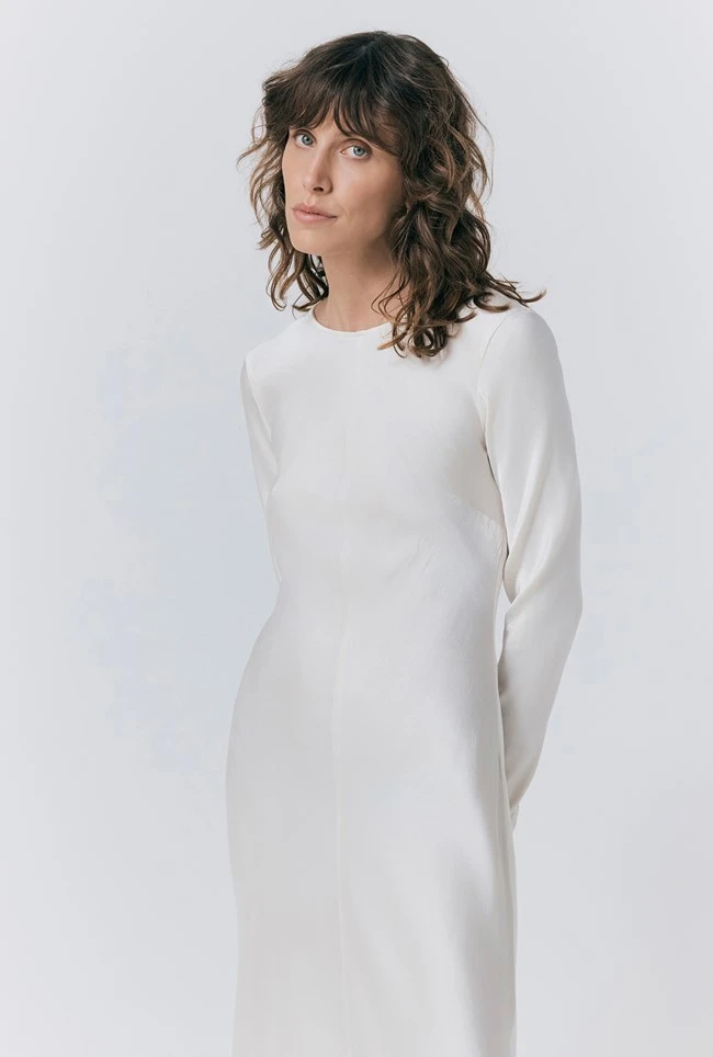 Mari Satin Midi Dress Mari Satin Midi Dress -Ghost Store D06G041 M12 33222 650px