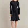 Willow Knee Length Dress Black