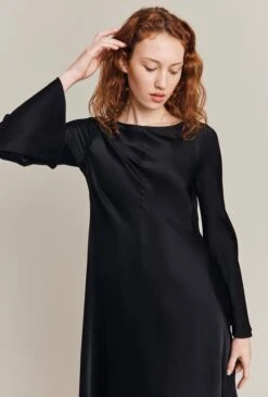 Willow Knee Length Dress Black 3 Willow Knee Length Dress Black -Ghost Store D06G046 A01 26465 650px 964px