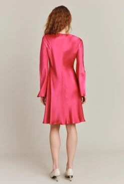 Willow Knee Length Dress Pink -Ghost Store D06G046 H44 26803 650px 964px