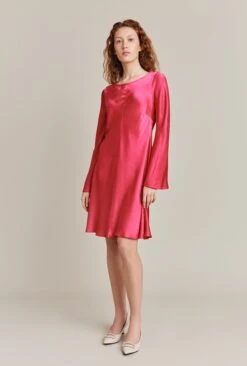 Willow Knee Length Dress Pink -Ghost Store D06G046 H44 26805 650px 964px