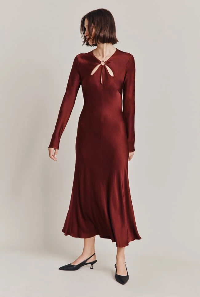 Freya Satin Midi Dress Port Freya Satin Midi Dress Port -Ghost Store D06G048 G30 28768 650px