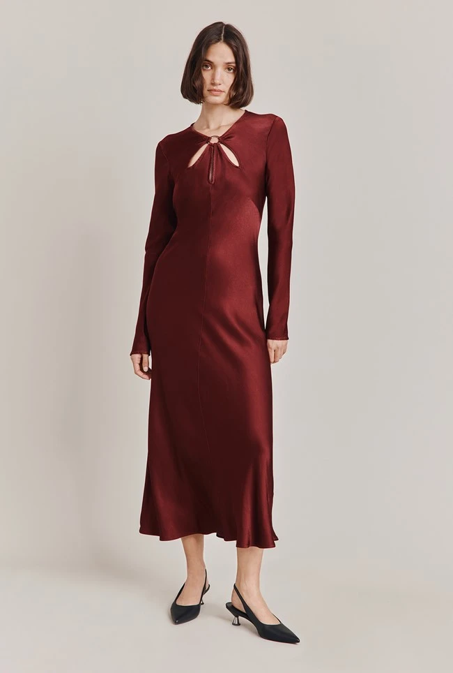 Freya Satin Midi Dress Port Freya Satin Midi Dress Port -Ghost Store D06G048 G30 28769 650px