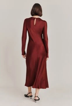 Freya Satin Midi Dress Port 3 Freya Satin Midi Dress Port -Ghost Store D06G048 G30 28771 650px 964px