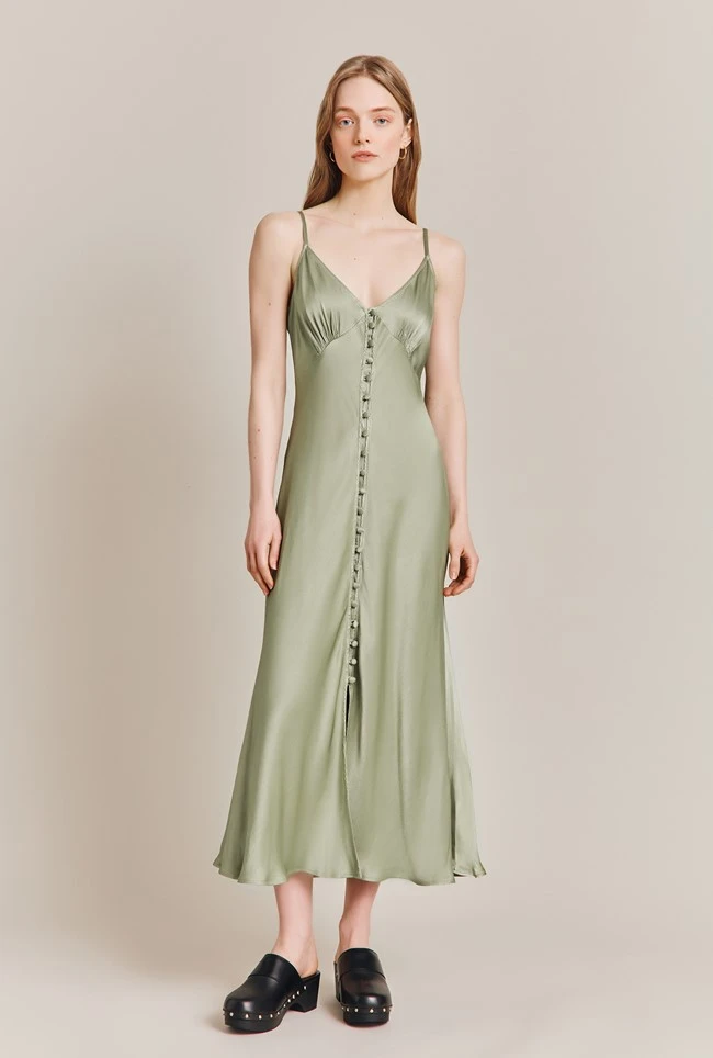 Jada Satin Midi Dress Willow Jada Satin Midi Dress Willow -Ghost Store D06G052 J34 27622 650px