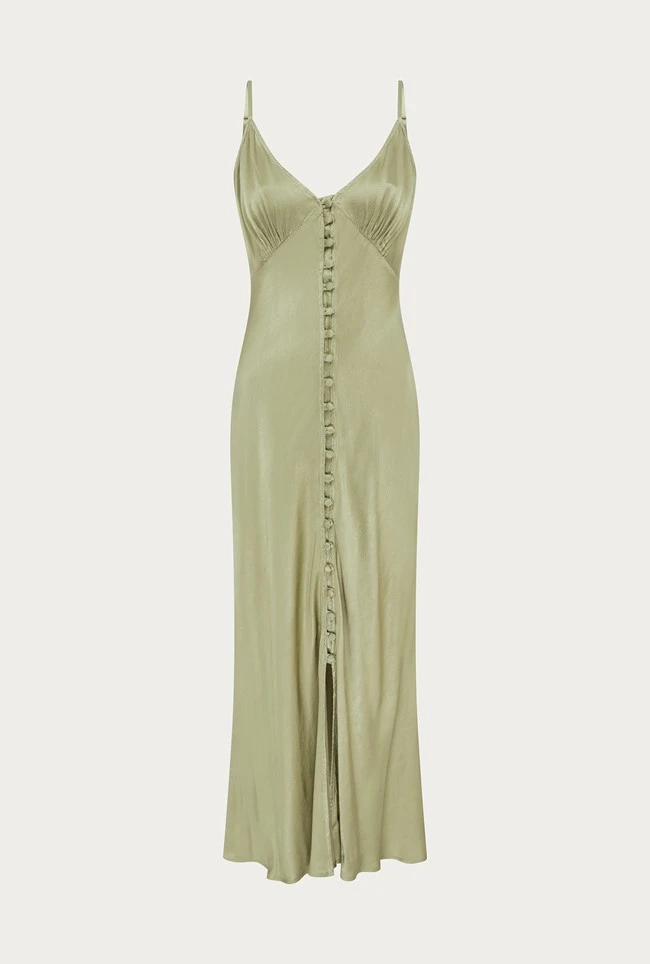 Jada Satin Midi Dress Willow Jada Satin Midi Dress Willow -Ghost Store D06G052 J34 27626 650px