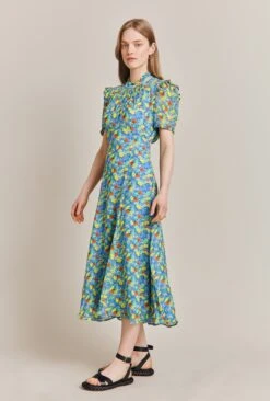 Nicola Georgette Midi Dress 2 Nicola Georgette Midi Dress -Ghost Store D06G055 Z53 27552 650px 964px