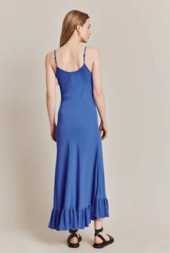 Isabella Crepe Midi Dress Blue -Ghost Store D06G061 K48 27704 650px 964px