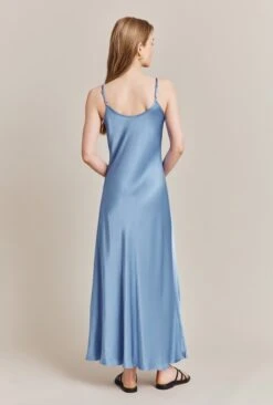 Joelle Satin Midi Dress Cornflower Blue 4 Joelle Satin Midi Dress Cornflower Blue -Ghost Store D06G062 K92 27611 650px 964px