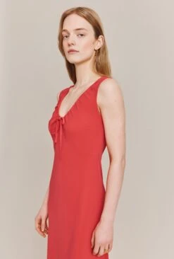 Trixie Crepe Midi Dress Sun Glow -Ghost Store D06G074 E11 27783 650px 964px