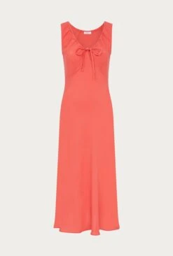 Trixie Crepe Midi Dress Sun Glow -Ghost Store D06G074 E11 27785 650px 964px