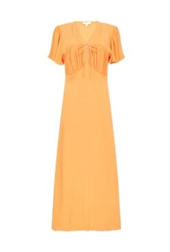 Laura Crepe Midi Dress Orange 4 Laura Crepe Midi Dress Orange -Ghost Store D06G085 F23 28000 650px 964px