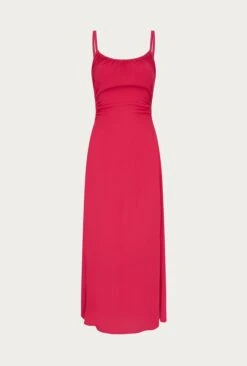 Sophie Crepe Midi Dress Pink 6 Sophie Crepe Midi Dress Pink -Ghost Store D06G086 H44 27857 650px 964px