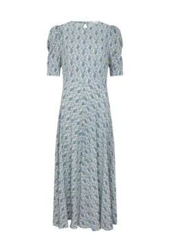 Erika Crepe Midi Dress Blue Paisley -Ghost Store D06G101 Z60 28351 650px 964px
