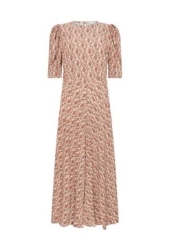 Erika Crepe Midi Dress Rose Paisley 5 Erika Crepe Midi Dress Rose Paisley -Ghost Store D06G101 Z62 28356 650px 964px