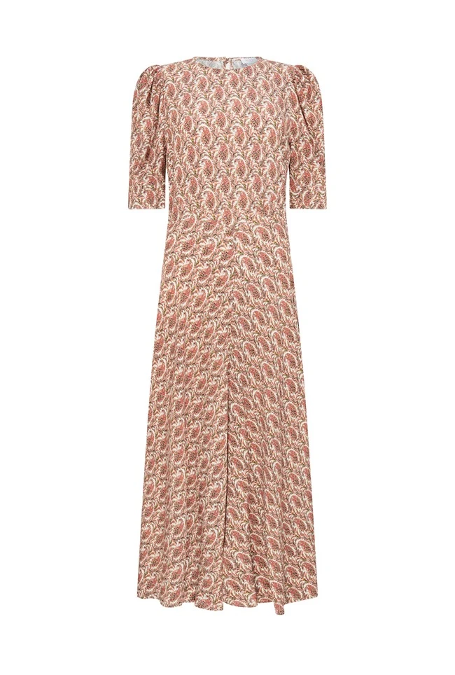 Erika Crepe Midi Dress Rose Paisley Erika Crepe Midi Dress Rose Paisley -Ghost Store D06G101 Z62 28356 650px