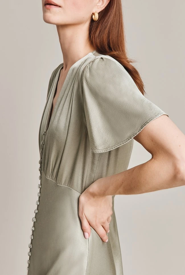 Grace Satin Midi Dress Seagrass Grace Satin Midi Dress Seagrass -Ghost Store D07G023 J32 29031 650px