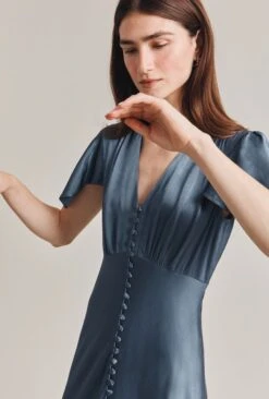 Grace Satin Midi Dress Blue Mirage -Ghost Store D07G023 K60 28696 650px 964px