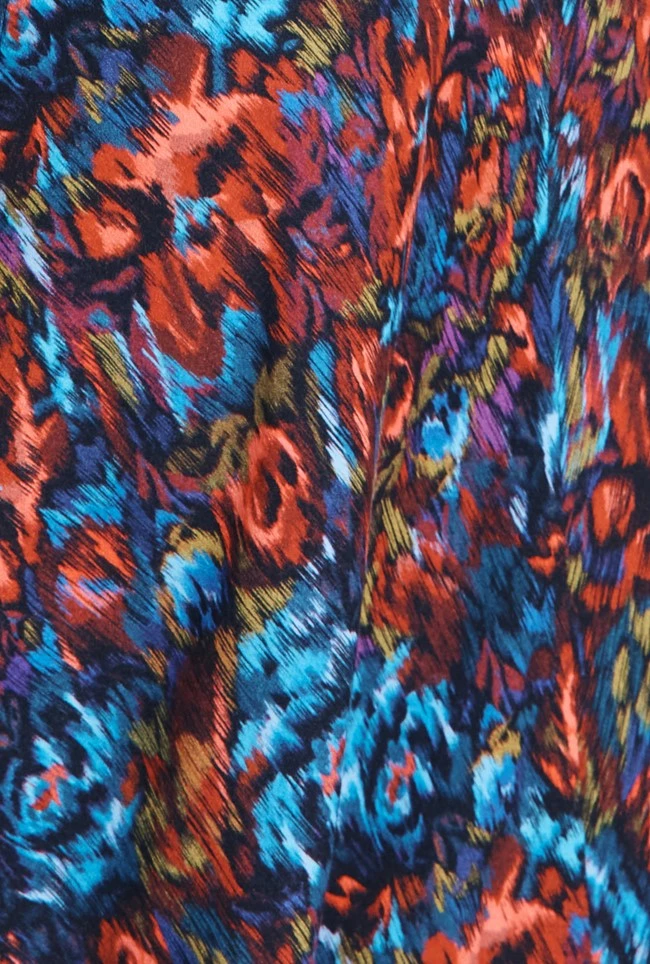 Lainey Crepe Midi Dress Blue Ikat Lainey Crepe Midi Dress Blue Ikat -Ghost Store D07G027 Z88 29272 650px