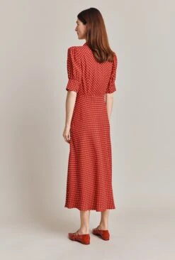 Wilma Crepe Midi Dress Red Spot 4 Wilma Crepe Midi Dress Red Spot -Ghost Store D07G034 Z78 29044 650px 964px
