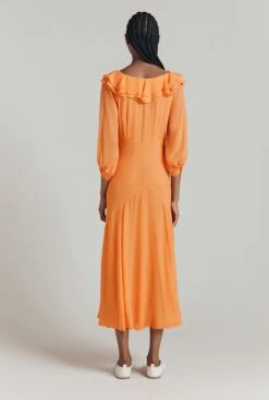 Poppy Polka Dot Godet Georgette Dress 2 Poppy Polka Dot Godet Georgette Dress -Ghost Store D08G052 Z23 31460 650px 964px