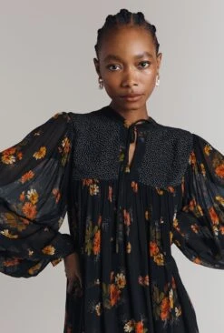 Penelope Mixed Floral Print Dress 2 Penelope Mixed Floral Print Dress -Ghost Store D09G036 Z47 32417 650px 964px