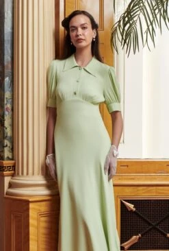 Wilma Crepe Midi Tea Dress 5 Wilma Crepe Midi Tea Dress -Ghost Store D09G041 J70 33728 650px 964px