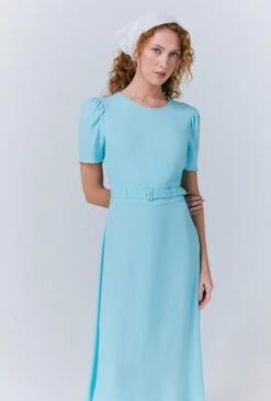 Jasmine Crepe Belted Midi Dress -Ghost Store D10G018 K94 33420 650px 964px