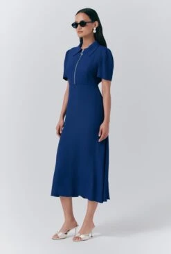 Haisley Crepe Collared Midi Tea Dress -Ghost Store D10G019 K06 33732 650px 964px