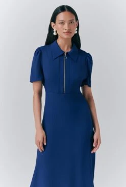 Haisley Crepe Collared Midi Tea Dress -Ghost Store D10G019 K06 33733 650px 964px