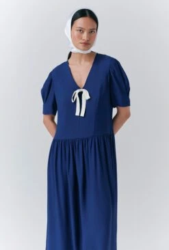 Peony Crepe Midi Dress -Ghost Store D10G020 K06 33567 650px 964px